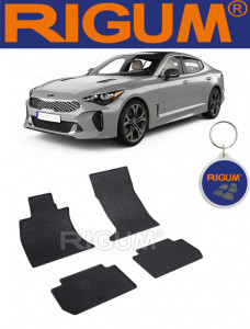 Kia Stinger, Sedan, fabricat din 10.2017 - Prezent, 4X4, set covorase auto dedicate, din cauciuc 100% Premium accesorii pentru autoturismul tau - masina v161314