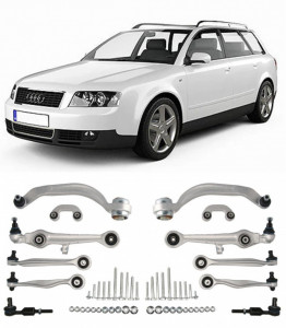 Kit complet de brate suspensie fata, compatibil cu Audi A4 B6 combi fabricat intre anii 2001-2004 accesorii pentru autoturismul tau - masina v108003