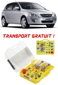 Kit trusa Set becuri H4 compatibila cu Kia Ceed din 2006 - 2012 , bec far, semnalizare , pozitie, iluminare numar, frana, plafoniera, stop frana