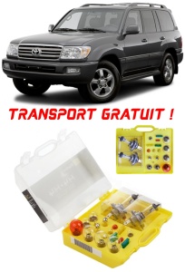 Kit trusa Set becuri H4 compatibila cu Toyota Land Cruiser din 1998 - 2007 , bec far, semnalizare , pozitie, iluminare numar, frana, plafoniera, stop frana