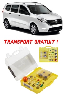 Kit trusa Set becuri H7 compatibila cu Dacia Lodgy din 2012 - 2020 , bec far, semnalizare , pozitie, iluminare numar, frana, plafoniera, stop frana