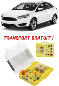 Kit trusa Set becuri H7 compatibila cu Ford Focus III din 2011 - 2018 , bec far, semnalizare , pozitie, iluminare numar, frana, plafoniera, stop frana