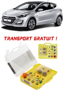 Kit trusa Set becuri H7 compatibila cu Hyundai i30 din 2012 - 2017 , bec far, semnalizare , pozitie, iluminare numar, frana, plafoniera, stop frana