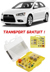 Kit trusa Set becuri H7 compatibila cu Mitsubishi Lancer din 2007 - 2017 , bec far, semnalizare , pozitie, iluminare numar, frana, plafoniera, stop frana