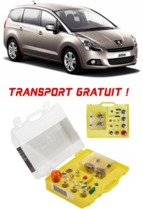 Kit trusa Set becuri H7 compatibila cu Peugeot 5008 din 2009 - 2016 , bec far, semnalizare , pozitie, iluminare numar, frana, plafoniera, stop frana