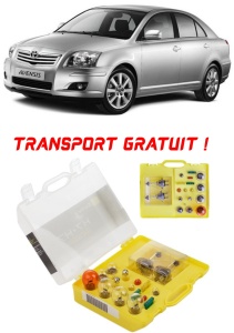 Kit trusa Set becuri H7 compatibila cu Toyota Avensis din 2008 - 2018 , bec far, semnalizare , pozitie, iluminare numar, frana, plafoniera, stop frana