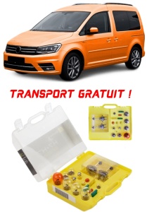 Kit trusa Set becuri H7 compatibila cu Volkswagen Caddy IV din 2015 - 2020 , bec far, semnalizare , pozitie, iluminare numar, frana, plafoniera, stop frana