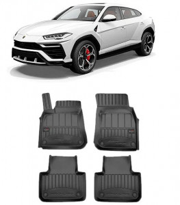 Lamborghini Urus, Suv, Din 2017 - Prezent , Set Covorase Auto Tip Tavita Premium 3D, din cauciuc accesorii pentru autoturismul tau - masina v172723
