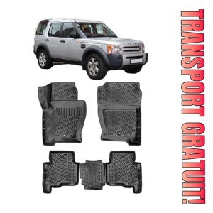 Land Rover Discovery II (L319) 2004-2009 Set 4 covorase auto din cauciuc tip tavita premium line 3D