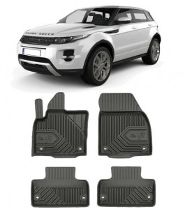 Land Rover Range Rover Evoque I Din 07.2011 - 03.2019, Suv , Set Covorase Auto Tip Tavita Premium 3D, din cauciuc accesorii pentru autoturismul tau - masina v166694