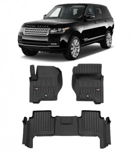Land Rover Range Rover Sport I Din 2005 - 08.2013, Suv , Set Covorase Auto Tip Tavita Premium 3D, din cauciuc accesorii pentru autoturismul tau - masina v164931