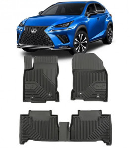 Lexus Nx Din 02.2015 - 2021, Suv , Set Covorase Auto Tip Tavita Premium 3D, din cauciuc Lichidare Stoc- TRANSPORT GRATUIT accesorii pentru autoturismul tau - masina v109216