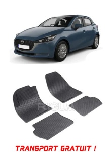 Mazda 2 I, Hatchback, fabricat din 2002 - 08.2007, set covorase auto dedicate, din cauciuc 100% Premium - Transport Gratuit accesorii pentru autoturismul tau - masina v39047