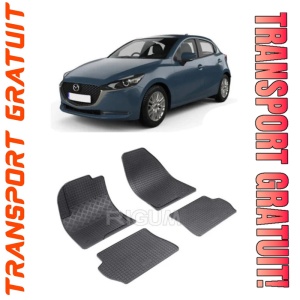 Mazda 2 I, Hatchback, fabricat din 2002 - 08.2007, set covorase auto dedicate, din cauciuc 100% Premium