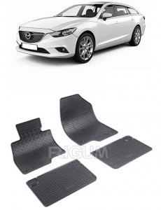 Mazda 6 III, Combi, fabricat din 01.2013 - Prezent, set covorase auto dedicate, din cauciuc 100% Premium accesorii pentru autoturismul tau - masina v160561