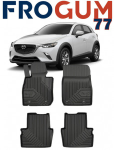 Mazda CX-3 Din 06.2015 - Prezent, Suv , Set Covorase Auto Tip Tavita Premium 3D, din cauciuc Lichidare Stoc- TRANSPORT GRATUIT accesorii pentru autoturismul tau - masina v109146