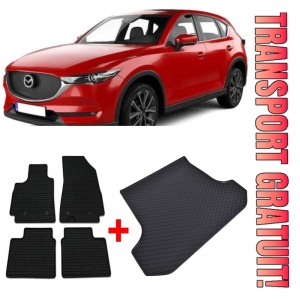 Mazda CX-30, Set Covorase + tavita portbagaj auto Mazda CX-30, caroserie suv, fabricatie 08.2019 - prezent, portbagaj inferior