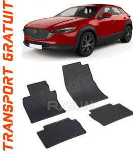 Mazda CX-30, Suv, fabricat din 08.2019 - Prezent, set covorase auto dedicate, din cauciuc 100% Premium accesorii pentru autoturismul tau - masina v154861