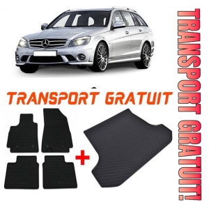 Mercedes C-CLAss clasa C W204 Combi din 12.2007 - 09.2014 *1, Set Covorase + tavita portbagaj auto