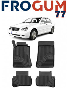 Mercedes C-Class W203 Din 2001 - 03.2007, Sedan , Set Covorase Auto Tip Tavita Premium 3D, din cauciuc Lichidare Stoc- TRANSPORT GRATUIT accesorii pentru autoturismul tau - masina v109180