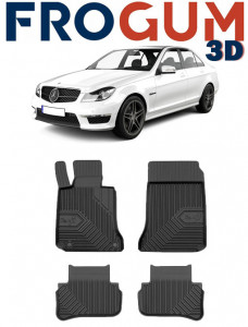 Mercedes C-Class W204 Din 12.2007 - 09.2014, Combi , Set Covorase Auto Tip Tavita Premium 3D, din cauciuc accesorii pentru autoturismul tau - masina v167367