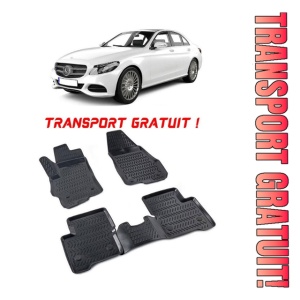 Mercedes C Class W205 2014-2021 Set 4 covorase auto din cauciuc tip tavita premium line 3D - Transport Gratuit!
