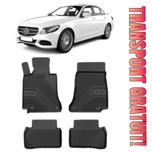 Mercedes C-Class W205 E-Phev Din 03.2015 - 02.2021, Combi , Set Covorase Auto Tip Tavita Premium 3D, din cauciuc