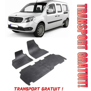 Mercedes Citan, Van, fabricat din 10.2012 - Prezent, 5 Locuri, set covorase auto dedicate, din cauciuc 100% Premium - Transport Gratuit