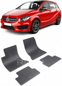 Mercedes Clasa B (W246) fabricat din 11.2011 - Prezent (Rigum), set covorase auto dedicate, din cauciuc 100% Premium accesorii pentru autoturismul tau - masina v160576