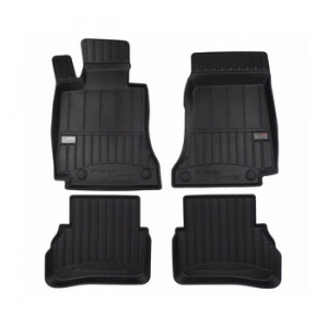 Mercedes Clasa C W205, Sedan, Din 03.2014 - 11.2020 , Set Covorase Auto Tip Tavita Premium 3D, din cauciuc accesorii pentru autoturismul tau - masina v173771