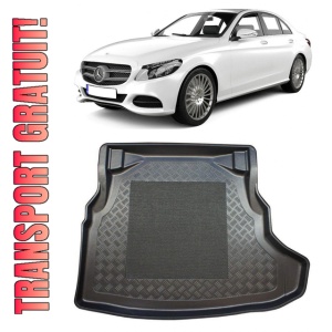 Mercedes clasa C W205 Sedan din 03.2014 - 11.2020, Tavita Pentru Portbagaj Lux Premium Dedicata, Bancheta Nerabatabila *2