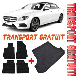 Mercedes Clasa E Set Covorase + tavita portbagaj auto Mercedes E-Class W213 fabricatie 04.2016 - prezent, caroserie sedan, fara subwoofer