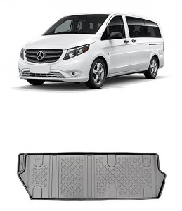Mercedes EvIto W447, Van, Din 11.2020 - Prezent, Rand 3 , Set Covorase Auto Tip Tavita Premium 3D, din cauciuc accesorii pentru autoturismul tau - masina v171777