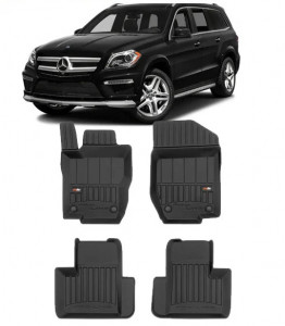 Mercedes Gl I X164, Suv, Din 02.2006 - 10.2012 , Set Covorase Auto Tip Tavita Premium 3D, din cauciuc accesorii pentru autoturismul tau - masina v171771
