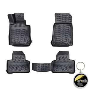Mercedes GLC X253 2015- Set 4 covorase auto din cauciuc tip tavita premium line 3D accesorii pentru autoturismul tau - masina v243061