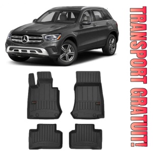 Mercedes Glc X253, Suv, Din 09.2015 - Prezent , Set Covorase Auto Tip Tavita Premium 3D, din cauciuc