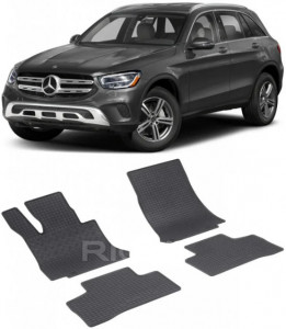 Mercedes Glc X253, Suv, fabricat din 09.2015 - Prezent, set covorase auto dedicate, din cauciuc 100% Premium accesorii pentru autoturismul tau - masina v155553