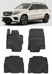 Mercedes Gls II X167 Din 2019 - Prezent, Suv , Set Covorase Auto Tip Tavita Premium 3D, din cauciuc accesorii pentru autoturismul tau - masina v167247
