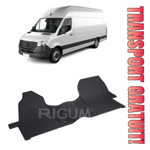 Mercedes Sprinter III, Van, fabricat din 2018 - Prezent, 2-3 Locuri, set covorase auto dedicate, din cauciuc 100% Premium