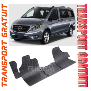 Mercedes Vito set covorase auto dedicate, din cauciuc dedicate Mercedes Vito W639 fabricatie 08.2003 - 09.2014, caroserie van, 2-3 locuri