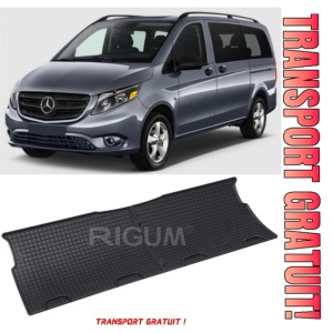 Mercedes Vito set covorase auto dedicate, din cauciuc dedicate Mercedes Vito W447 fabricatie 10.2014 - prezent, caroserie van, rand 2 - Transport Gratuit