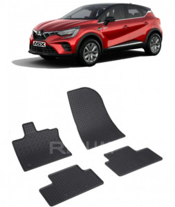 Mitsubishi Asx II fabricat din 2023 - Prezent, Suv, set covorase auto dedicate, din cauciuc 100% Premium accesorii pentru autoturismul tau - masina v150170