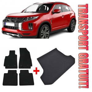 Mitsubishi ASX Set Covorase + tavita portbagaj auto Mitsubishi ASX fabricatie 05.2010 - 2013, caroserie suv