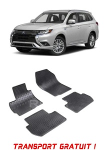 Mitsubishi Outlander II, Suv, fabricat din 03.2007 - 08.2012, set covorase auto dedicate, din cauciuc 100% Premium - Transport Gratuit accesorii pentru autoturismul tau - masina v38738