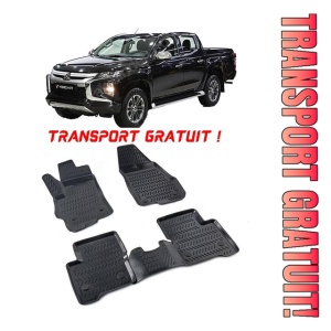 Mitsubishi Triton Tornado 2019-2025 Set 4 covorase auto din cauciuc tip tavita premium line 3D - Transport Gratuit!