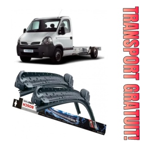 Nissan Interstar Set 2 stergatoare parbriz Bosch Bosch Aerotwin 60 cm/60 cm compatibile cu Nissan Interstar Platform/Chassis (X70) din 2003 (60 cm / 60 cm) - Img 1