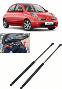 Nissan Micra III Set 2 amortizoare pentru portbagaj / haion Krosno compatibil cu Nissan Micra III Hatchback fabricat intre 2003-2010 accesorii pentru autoturismul tau - masina v89274