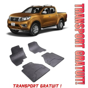 Nissan Navara, Pick-Up, fabricat din 2005 - 2010, set covorase auto dedicate, din cauciuc 100% Premium - Transport Gratuit