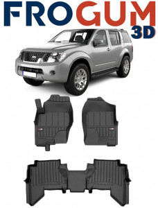 Nissan Pathfinder Din 2005 - 2013, Suv , Set Covorase Auto Tip Tavita Premium 3D, din cauciuc Lichidare Stoc- TRANSPORT GRATUIT accesorii pentru autoturismul tau - masina v109139