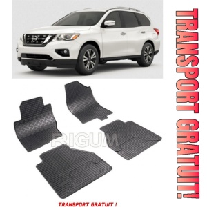 Nissan Pathfinder, Suv, fabricat din 2010 - Prezent, set covorase auto dedicate, din cauciuc 100% Premium - Transport Gratuit